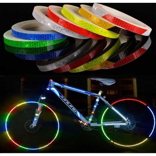 1cm*800cm Car Styling Reflective Tape Safety Mark Warning Tape Motorcycle Bike Body Rim Wheel Stripe Tape Sticker Car Decoration