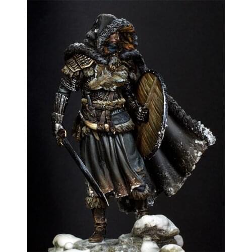 New Unassembled 1/24 75mm Northern Wandering Knight 75mm Resin Kit DIY figure Unpainted resin model