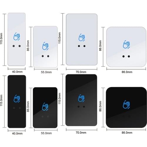 New 12V 24V Touchless Infrared Sensor Exit Button Door Release Switch Access Control Door Exit Button Time delay Adjustable