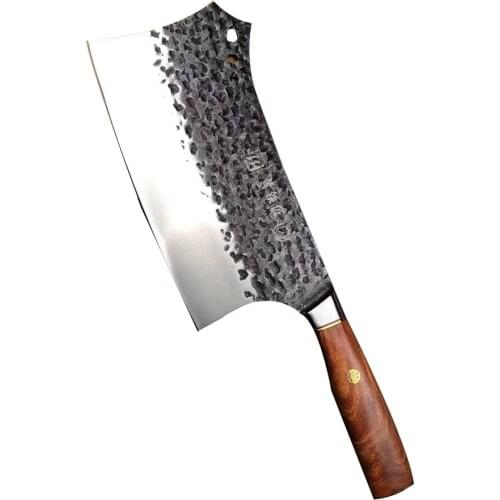 Timhome Stainless Steel Meat Cleaver 8inch Chinese Knife Butcher Knife Chopper Vegetable Cutter Kitchen Chef Knife