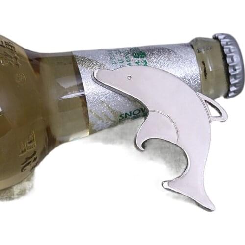 Ocean Series Dolphin Shaped Bottle Opener Alloy Groomsmen Gifts Beer Opener Small Wedding Favors for Guests Kitchen Gadgets