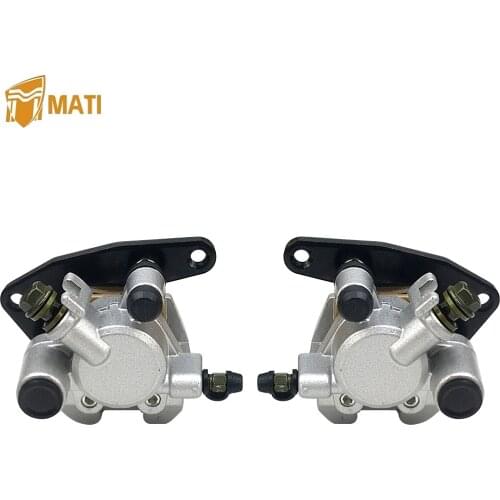 Front Brake Caliper Assembly for ATV Honda TRX250X TRX250EX TRX300EX TRX400EX TRX400X A TRX 250X 250EX 300EX 400EX AC with Pads