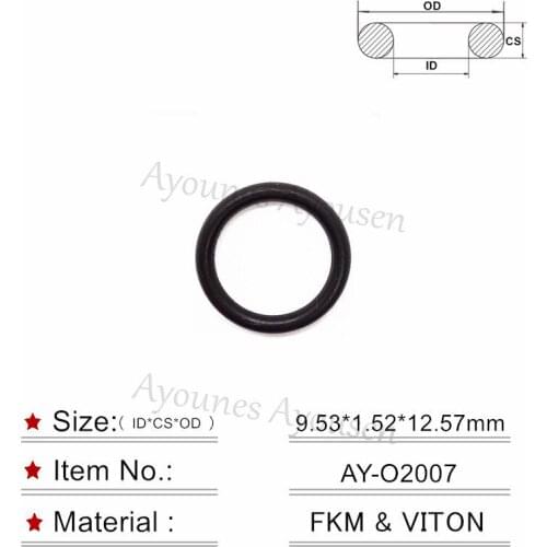 9.53*1.52mm wholesale 20pcs-100pcs rubber orings for nissan fuel injector repair kits (AY-O2007)