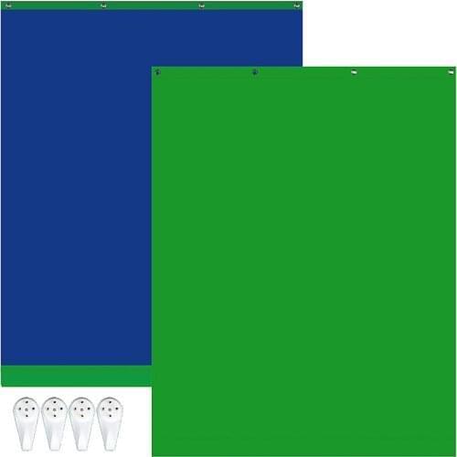 Selens Photography Photo Studio 2in1 Background Backdrop Non-woven Solid Color Green Screen Chromakey 150x200CM With Hook