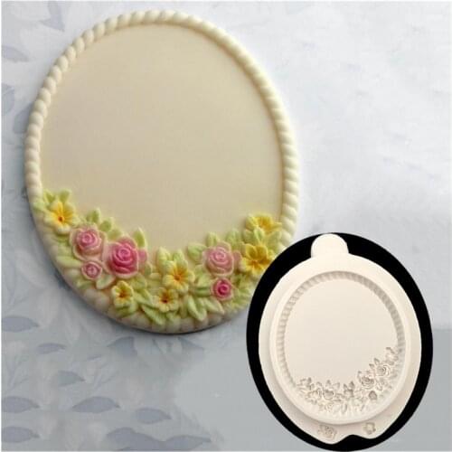 Letter series photo frame silicone mold fondant cake decoration tool chocolate Gumpaste mold