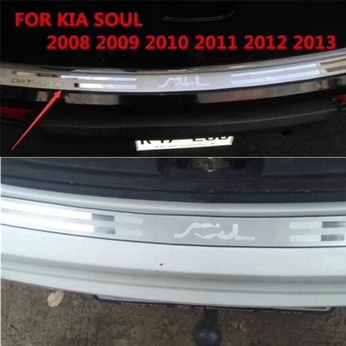 High quality stainless steel rear windowsill panel,Rear bumper Protector Sill For Kia Soul 2010--2012-2012-2013