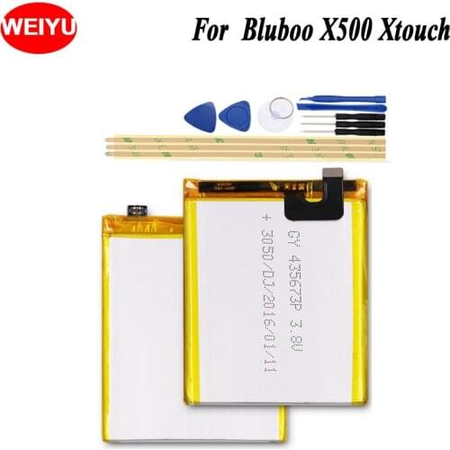 WEIYU For Bluboo Xtouch X500 Phone Battery For bluboo X500 Xtouch 3050mAh Hight Capacity 3.8V Replacement Batteries+Tools