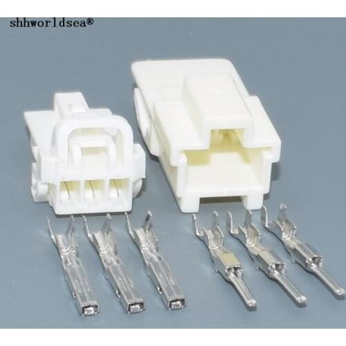 Worldgolden 3 Pin 1.5 mm male female 7283-5539-40 for Ford new Mondeo rear camera wiring harness plug