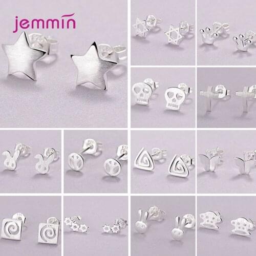 Various Models Genuine 925 Sterling Silver Earrings Fashion Christmas Jewelry Gift For Women Girls Wedding Party Elegant Jewelry