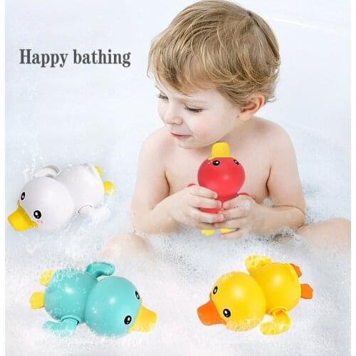 1PCS Baby Bath Duck Animal Baths Toy Clockwork Swimming Ducks for Children Water Play Game Bathing Shower Toys For Children