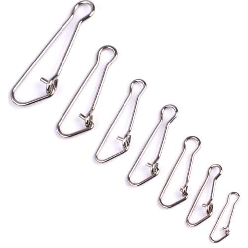 10pcs pin bait hoist pin Swivel Barrel Fast lock Fishing Pin Snaps Connector fishihooks hanging fishing Super sharp fishing pin