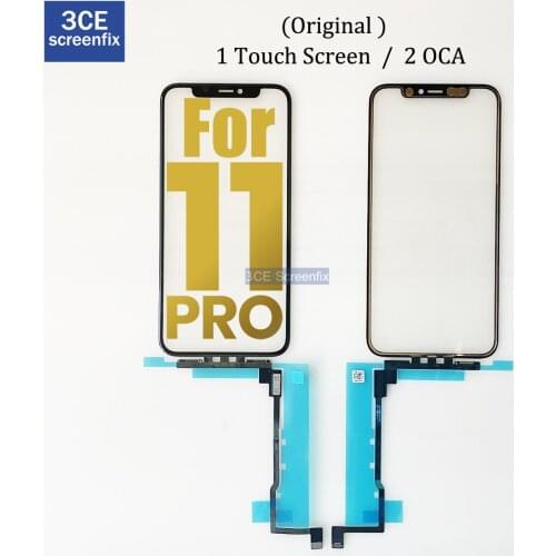 10Pcs Original Touch Screen Digitizer with OCA For iPhone 11 Pro max Touch Panel Outer Screen Glass Replacement