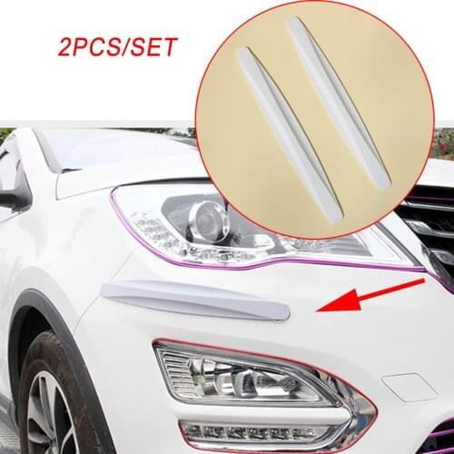 2pcs Car Body Edge Side Bumper Anti-Collision Guard Protector Scratch Crash Bar Anti-rub Strips Auto Parts Trim Decoration