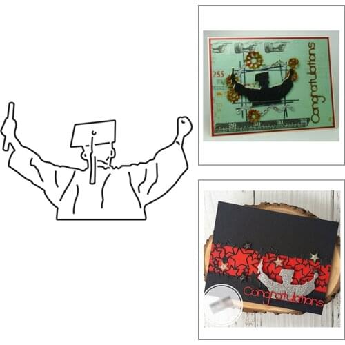 2021 New Graduation Bachelor Gown Metal Cutting Dies For DIY Craft Making Greeting Card Paper Scrapbooking No Clear Stamps Sets