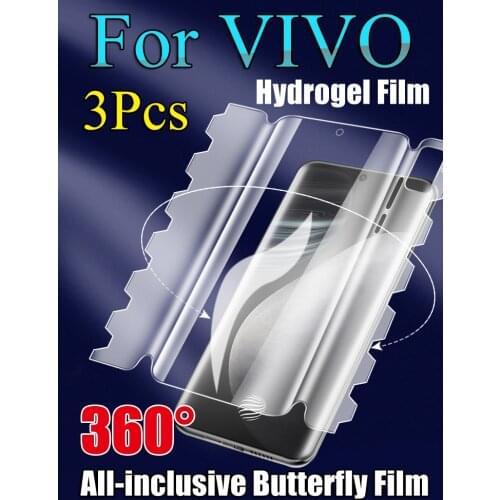 3 In 1 Full Coverage X60 Pro+ Butterfly Screen Protector For VIVO X50Pro Plus Front Back Hydrogel Film IQOO NEO5 NEX 3S X60Pro
