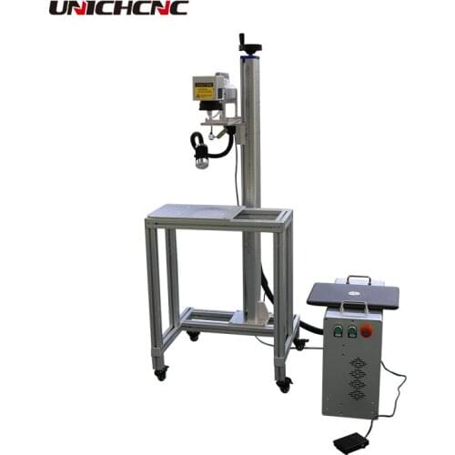 30w 50w 70w 100w air cooling fiber laser marking machine gold silver laser marker