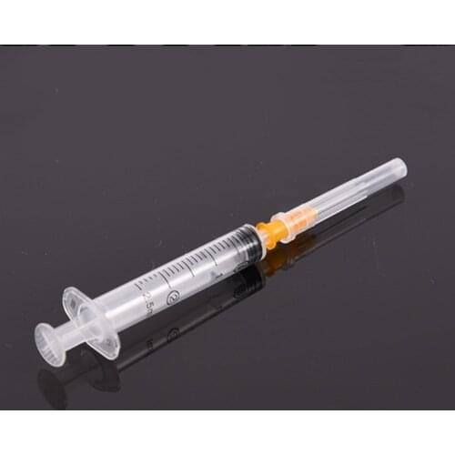 50 pcs 1 ml 2 ml disposable medical Syringes PVC sterile Syringes individual packing For Feeding medicine for child