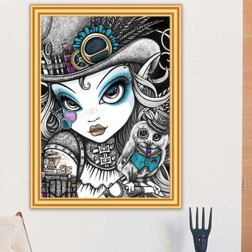 5D Diamond Painting "Cartoon beauty" Cross Stitch Full Drill Diamond Embroidery Mosaic Art Picture of Rhinestones Decor Gift