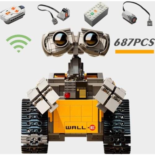 New 687PCS Disney Movie Pixar WALL E Robot Figures Building Block Brick Toy Gift Kid Birthday