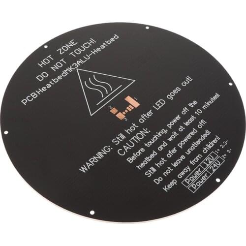 Aluminium Heated PCB Bed 12V 24V Heatbed Plat 220*220*3mm for 3D Printer