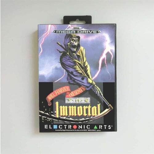 The Immortal - EUR Cover With Retail Box 16 Bit MD Game Card for Sega Megadrive Genesis Video Game Console