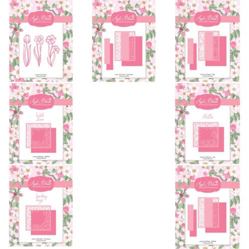 Flower background series Metal Cutting dies cuff bracelet card Scrapbooking Stencil Cut Die For DIY Card Crafts Handmade