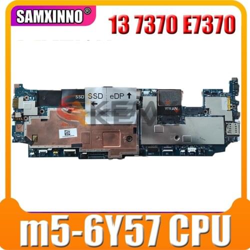 For DELL Latitude 13 7370 E7370 M5-6Y57 Notebook Mainboard CN-01JF8K 01JF8K AAU30 LA-D312P Laptop Motherboard SR2EG DDR3