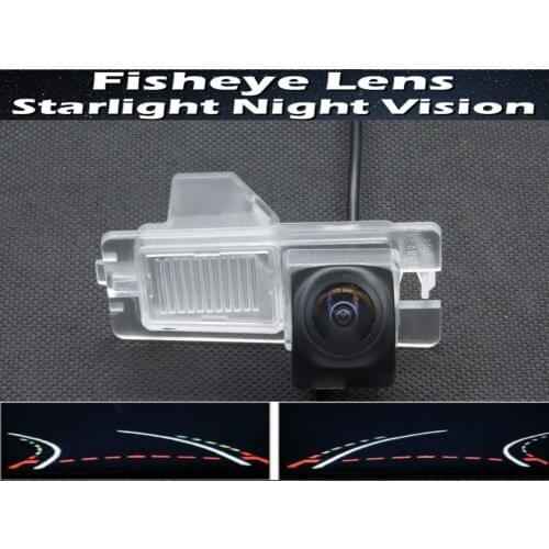 Trajectory Tracks 1080P Fisheye Car Rear view Camera for Ssangyong kyron rexton CCD Night Vision Reverse Parking Camera