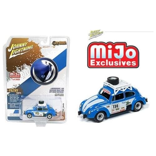 Johnny Lightning 1/64 VW Beetle Diecast Collection of Simulation Alloy Car Model Children Toys
