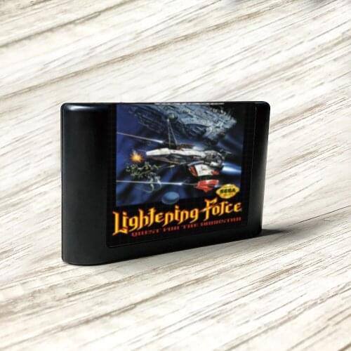 Lightening Force - Quest for the Darkstar - USA Label Flashkit MD Card for Sega Genesis Megadrive Video Game Console
