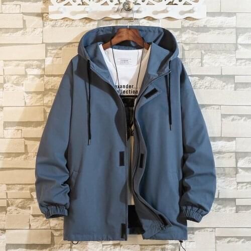 2021 Spring New Tactical Jacket Men Solid Velcro Zipper Hooded Windbreaker Coat Outdoor Tops Clothing Man Black Blue Army Green