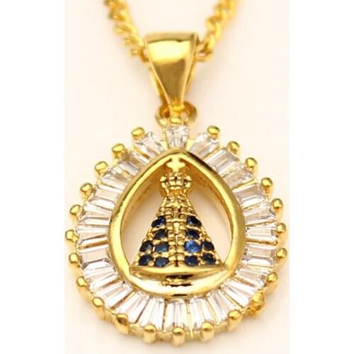 2017 Newest Trendy Pendant Catholicism Praying Custom Jewelry gold color Jewelry Gifts For Women
