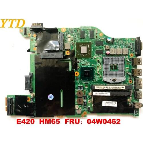 Original for lenovo E420 laptop motherboard E420 HM65 FRU .04W0462 tested good free shipping connectors