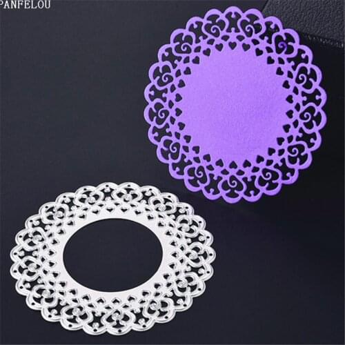 PANFELOU Easter Colorful flowers round Scrapbooking DIY album cards paper die metal craft stencils punch cuts dies cutting