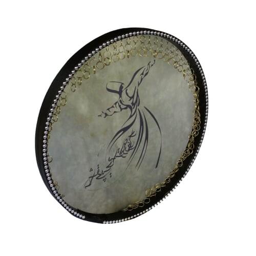 Persian Painting Daf, Deff, Def, Erbane, Bendir with Soft Case NDR-205