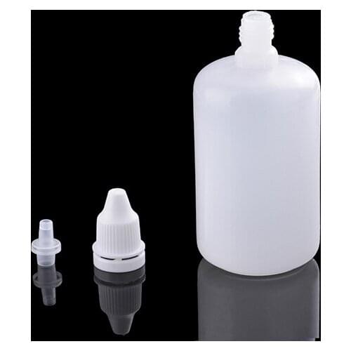 1pc 100ml Empty Plastic Squeezable Dropper Bottles Eye Liquid Dropper Sample Eyedropper Person Care