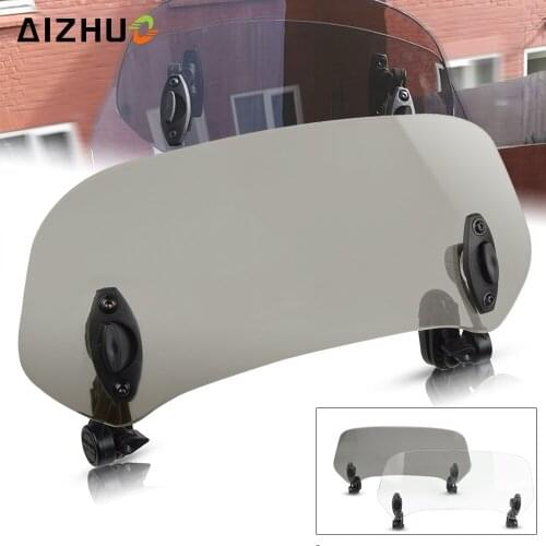 Motorcycle Adjustable Wind Screen Windshield Spoiler Air Deflector for HONDA VT1100 VT250 XADV 750 X-11 CBR300R CB300F MSX125