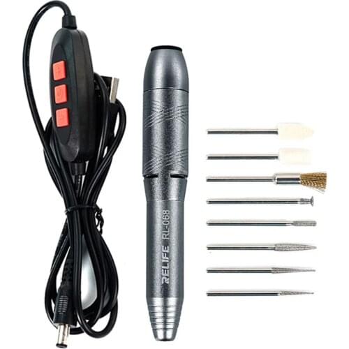 RELIFE RL-068 Mini Speed Regulation, Strong Power of Polishing Pen, 6 Speed Regulation, Suitable For Engraving/Grinding/Drilling