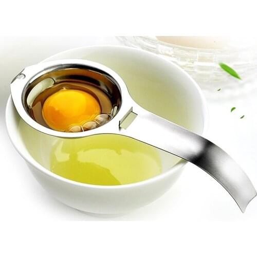 Manual Stainless Steel Egg Yolk Separator Smart Easy Egg Yolk Dissociator