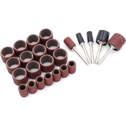 Sandpaper Ring Abrasive Cloth Grinding Head Metal Derusting Woodworking Root Carving Tool Metal Beeswax Bodhi Polishing Wheel