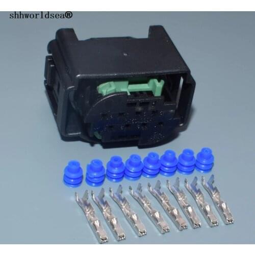 Shhworldsea 4F0 972 708/1-1418552-1/1-1534229-1 8 Pin Reverse Sensor plug For VW for AUDI for BENZ BMW Car Connector Female Plug