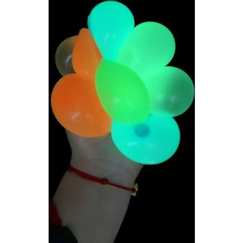 Luminous Ceiling Ball Fluorescent Sticky Stress Relief Balls Party Decoration Kids Toy Gift Favor