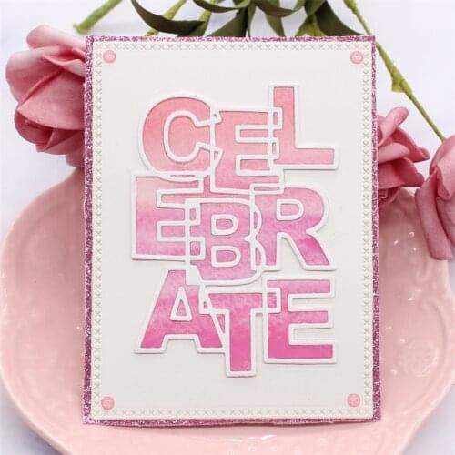 YPP CRAFT Celebrate Metal Cutting Dies Stencils for DIY Scrapbooking/photo album Decorative Embossing DIY Paper Cards