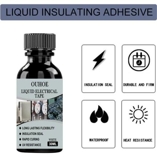 1Pcs 50ML Liquid Insulating Tape Electronic Agent Sealant Sealing Silicone Fi Glue Rubber Resistant L0T0 High Temperature R2S7