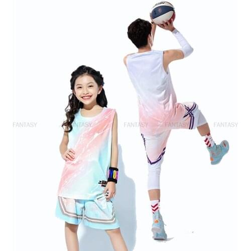 2021 Basketball Sleeveless Uniform Basketball Shirt Uniform Suit Men Women Kid Students Team Breathable Uniform Sports Jersey