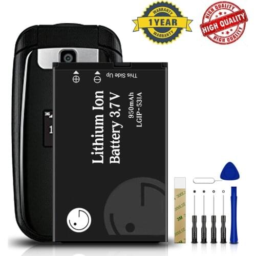 LGIP-531A Battery For LG TracFone Net 10 T375 320G VN170 236C,A100 Amigo A170 C195,G320GB GB100 GB101 GB110