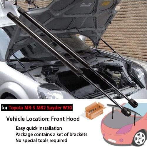 For 1999-2007 Toyota MR-S MR2 Spyder ZZW30 1ZZ-FE (Front Luggage) Modify Gas Struts Lift Support Gas Shock Absorber Damper