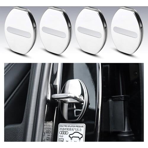 For Audi A3 8P 8V A4 B6 B7 B8 A5 S3 S4 S5 RS3 RS4 RS5 A6 S6 C6 C7 Car Door Lock Decoration Cover Trim Case Sline Quattre Sticker