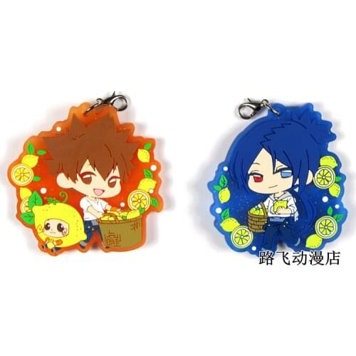 HITMAN REBORN Original Japanese anime figure rubber Silicone sweet smell mobile phone charms keychain strap