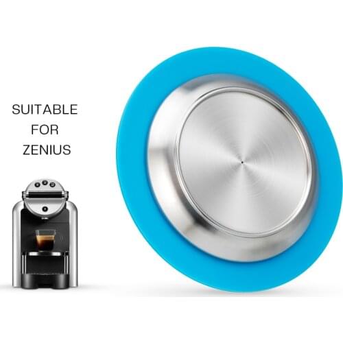 New Coffee Capsule for Zenius Machine for Nespresso Coffee Fillter Stainless Steel Pod with Dosing Tamper